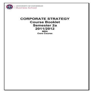 Corporate Strategy