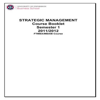 MBA Strategy (UEBS)