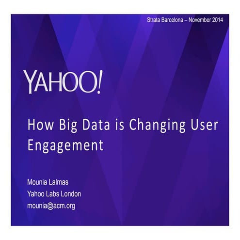 How Big Data is Changing User Engagement