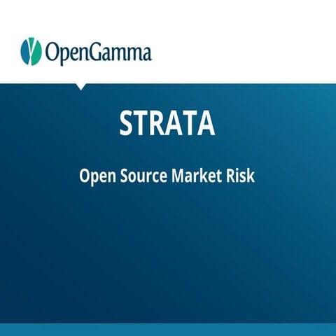 Strata, Open Source Market Risk