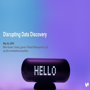 Disrupting Data Discovery