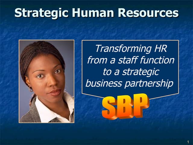 Strategic HR