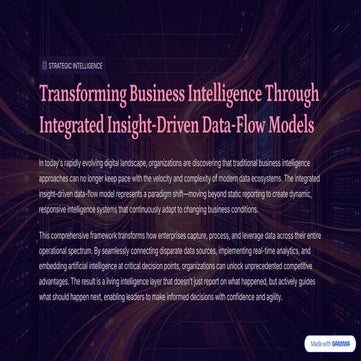 Strategic-Intelligence Problem statement | PDF