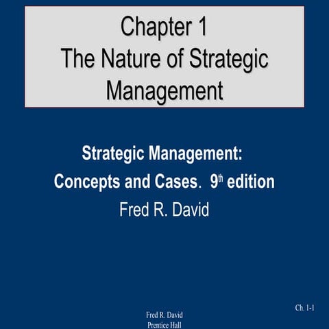 Strategic management-concepts Fred R. David (2007)