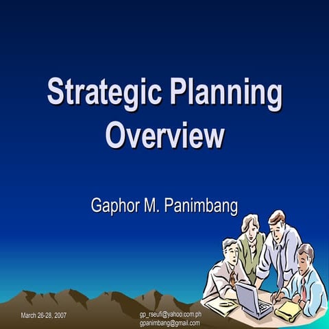 Strategic Planning: An Overview