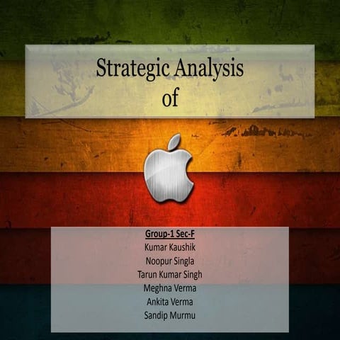 Strategic analysis of apple