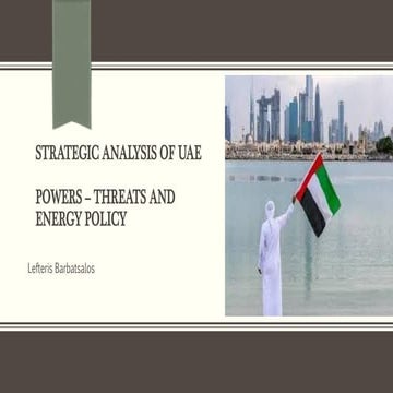 Strategic analysis of uae