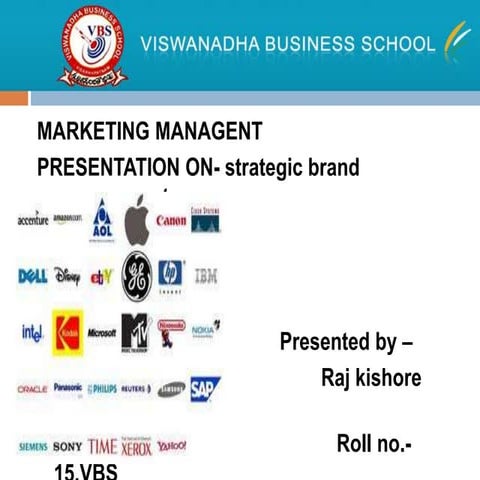 Strategic brand management | PPTX