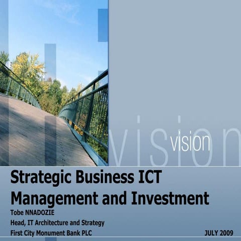 Strategic Business Ict Management And Investment