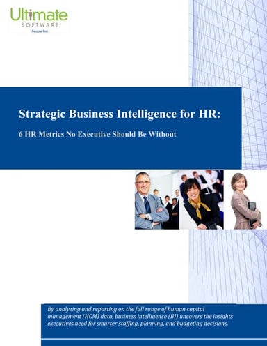 Strategic Business Intelligence for HR - 6 HR Metrics No Executive Should Be ...