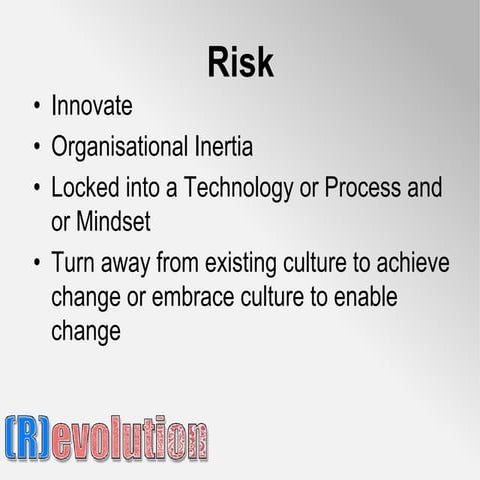 Strategic Change - Risks
