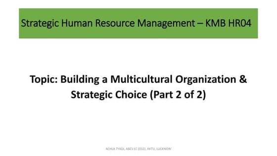 strategic choice in Strategic management | PPT