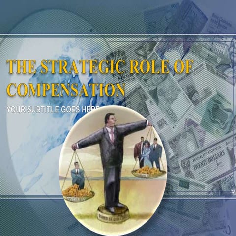 Strategic role of compensation, strategic compensation policy, total compensa...