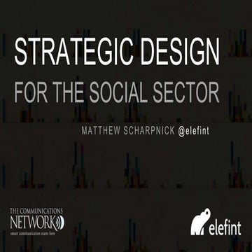 Strategic Design for the Social Sector