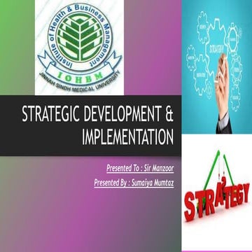 Strategic develop ppt