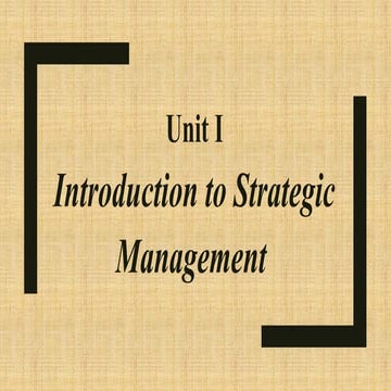 Strategic Enterprise Management - Unit I.pptx