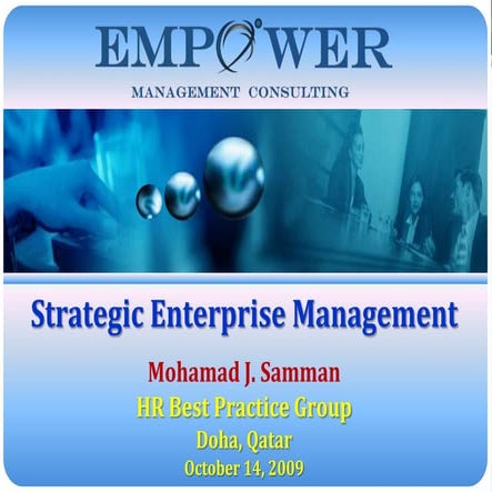 Strategic Enterprise Management
