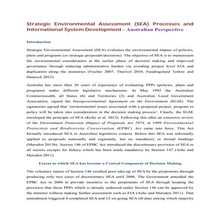 Strategic environmental assessment for energy production | PPTX