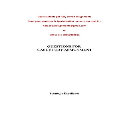 Strategic excellence - icfai