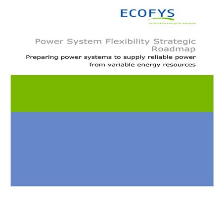 Power System Flexibility Strategic Roadmap