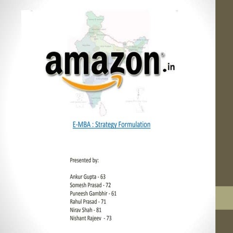 Strategic formulation emba