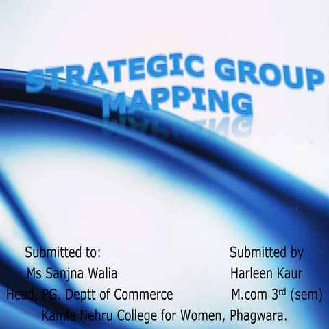 Strategic group mapping