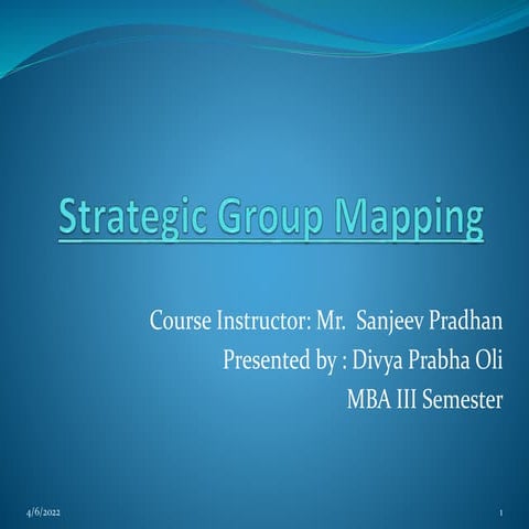 Strategic group mapping