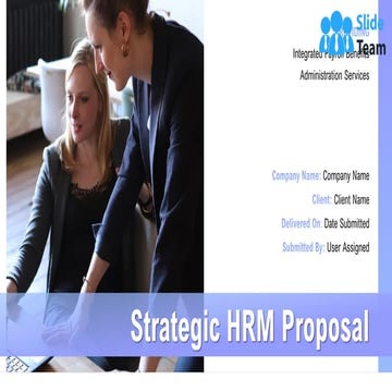 Strategic HRM Proposal Power point Presentation Slides