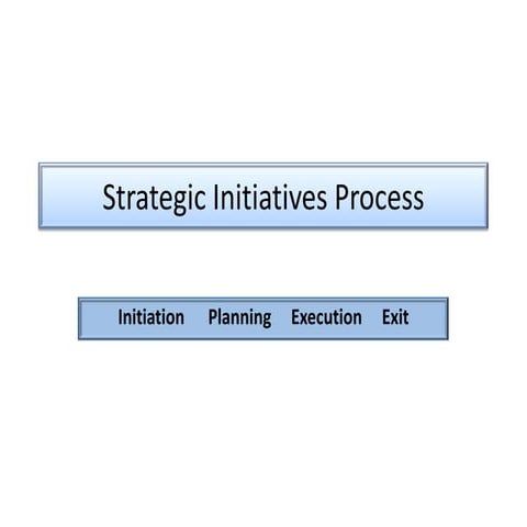 NFP Strategic Initiatives Process  2012