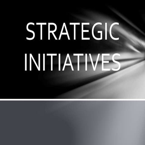 Strategic Initiatives