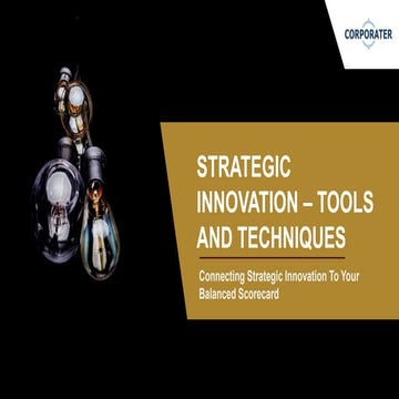 Strategic Innovation - Tools and Techniques