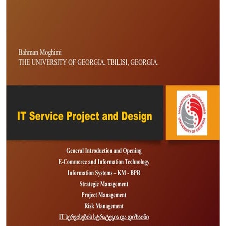 Strategic IT Service and Design - Introduction to Information Systems ...