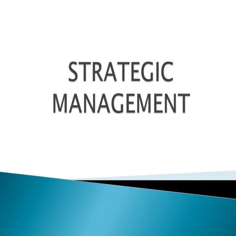 Strategic management