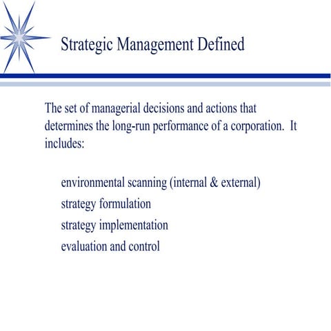 Strategic management