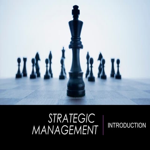 Strategic management : A basic introduction to the concept 