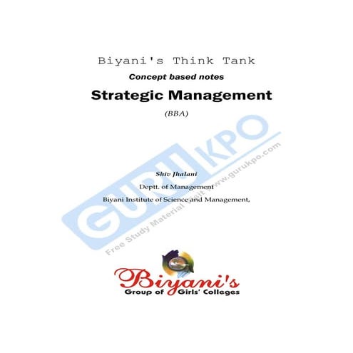 Strategic management | PDF