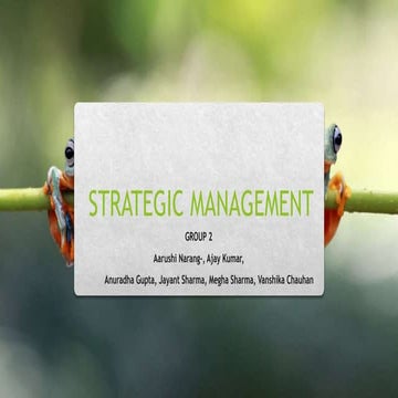 Strategic management