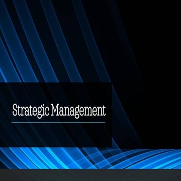 Strategic management