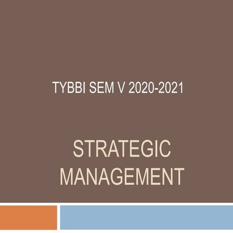 Strategic management 
