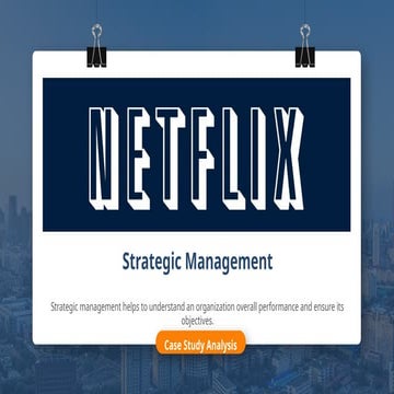 Strategic Management (Strategic plan to solve the existing netflix issues thr...