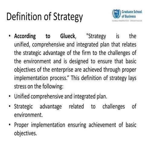Strategic management Introduction