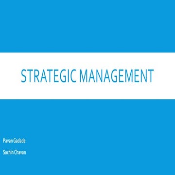 Strategic management