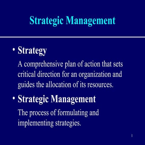 Strategic Management Formulation notes.ppt