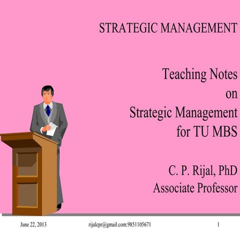 Strategic management for tu mbs