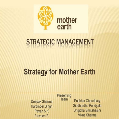 Mother Earth - Strategy