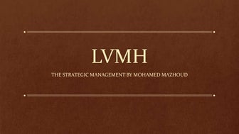 Strategic Management LVMH