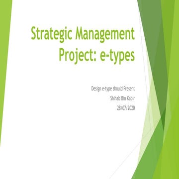 Strategic Management Project
