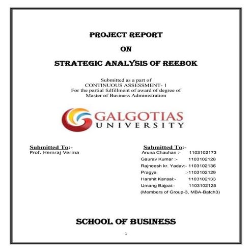 Strategic management project (1)