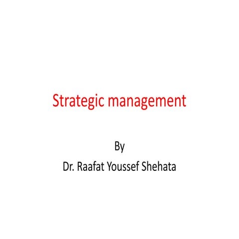 Strategic management raafat 2019 sent