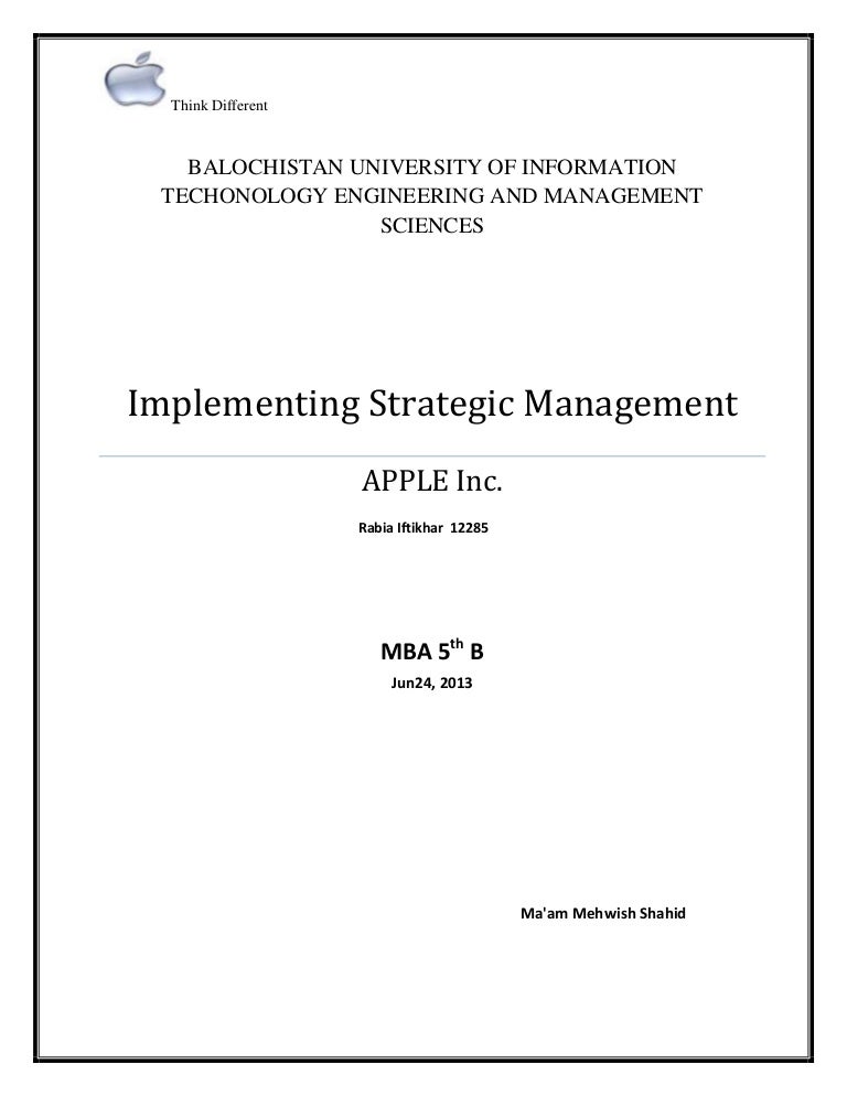 dissertation topic for strategic management